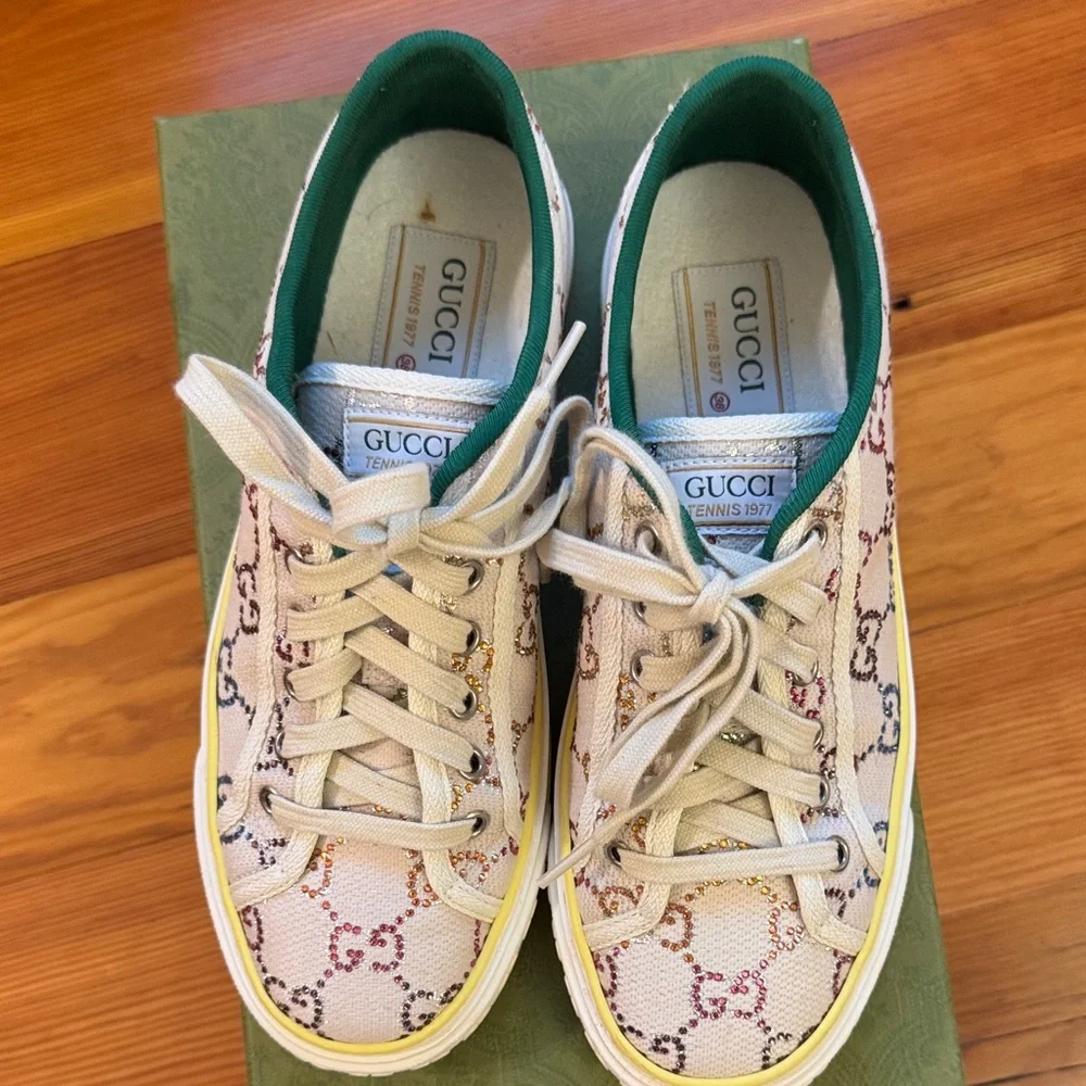 Gucci 1977 Crystal Embellished Sneaker - Picture 2 of 6